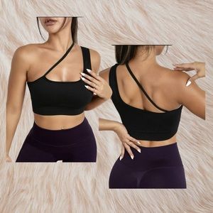 SHEIN Black Cropped Sports Bra